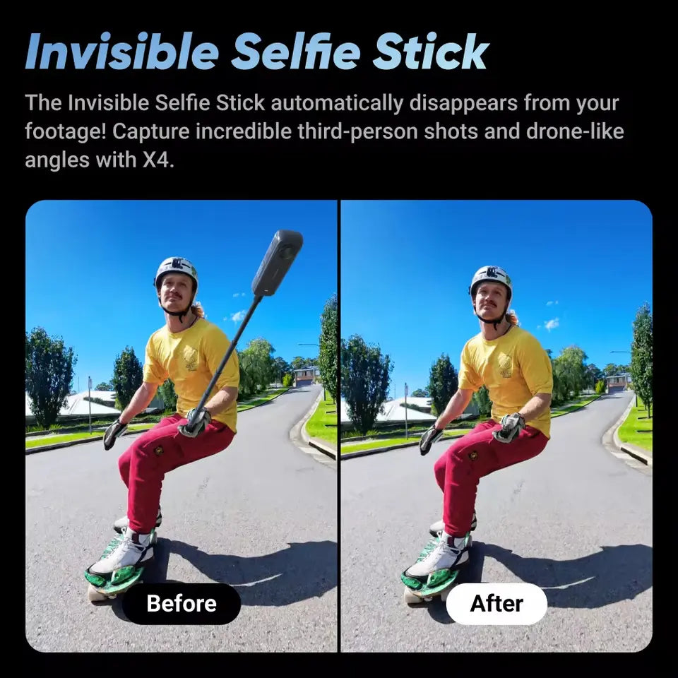 Insta360 X4 - Invisible Selfie Stick