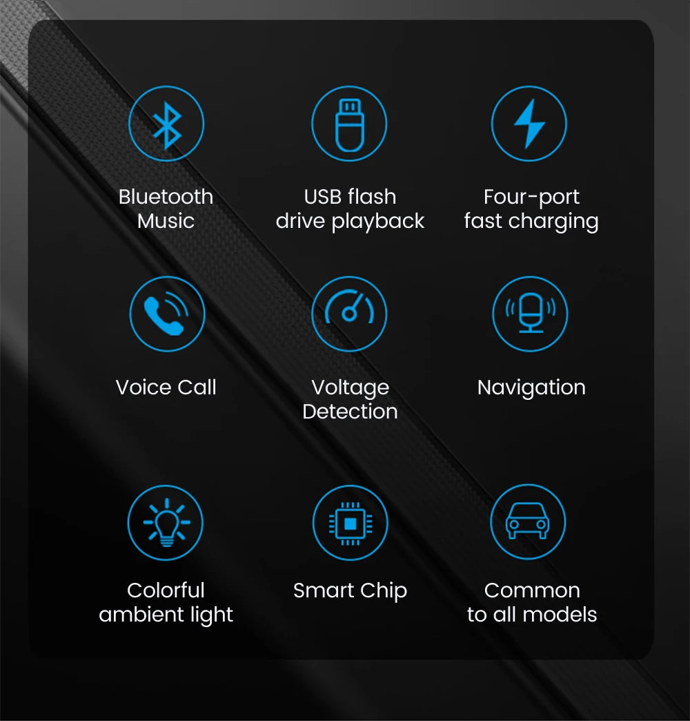 Car Charger Wireless Bluetooth FM Transmitter Hands-Free Calling Radio Receiver Mp3 Music Stereo Adapter Dual USB Port Charger